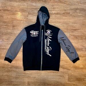 Marine Royal Naval Experience Harbor Anchorage Hooded Sweat Jacket XL